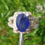 Cincin Batu Berkhasiat Blue Sapphire