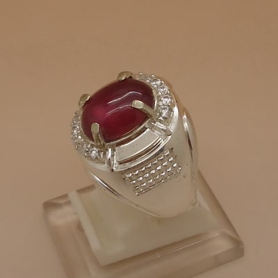  Cincin Merah Delima  Asli