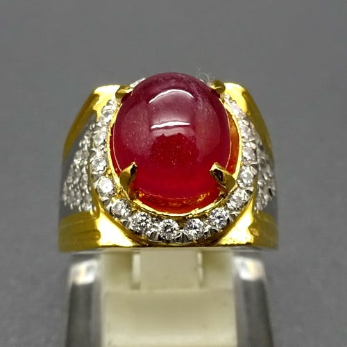  Cincin  Mustika Merah  Delima  Eksklusif Pusaka Dunia