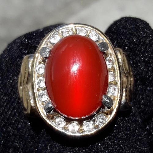  Cincin  Mustika Delima  Merah  Pusaka Dunia