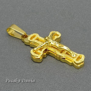 liontin bandul kalung salib lapis emas pusaka dunia liontin bandul kalung salib lapis emas pusaka dunia