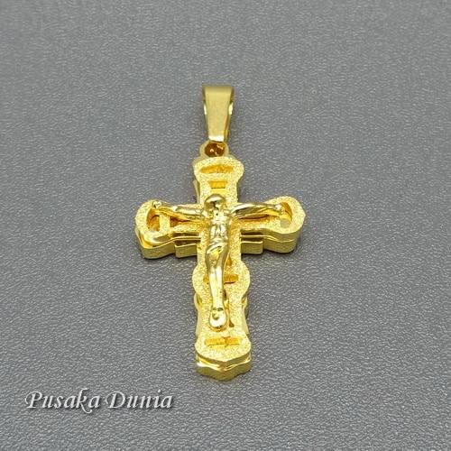 liontin bandul kalung salib lapis emas pusaka dunia liontin bandul kalung salib lapis emas pusaka dunia