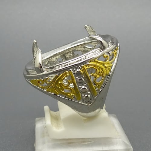  Cincin Rhodium  Combinasi Emas Perak Pusaka Dunia