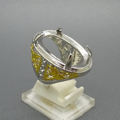  Cincin Rhodium  Combinasi Emas Perak Pusaka Dunia