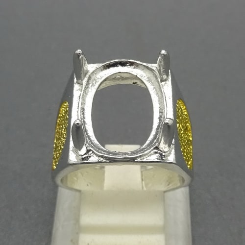  Cincin Rhodium  Combinasi Warna Silver Emas Pusaka Dunia