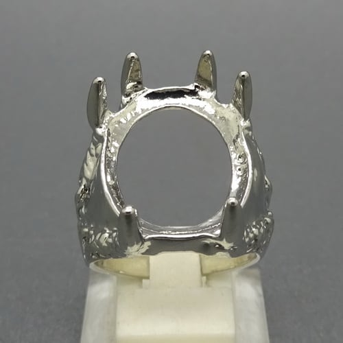  Cincin Rhodium  Cangkang Motif Cakar Elang Pusaka Dunia