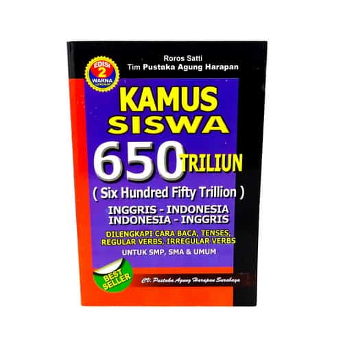 Buku Kamus Siswa Bahasa  Inggris  Indonesia 650 Triliun 