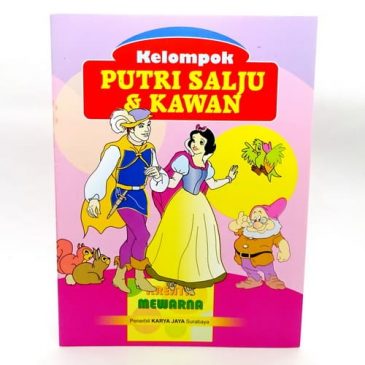 Buku Mewarnai Putri Salju - Pusaka Dunia