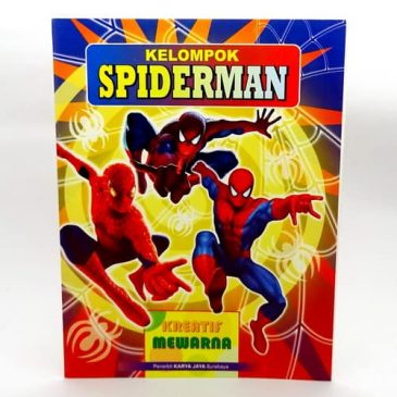 Buku Mewarnai Gambar Spiderman - Pusaka Dunia