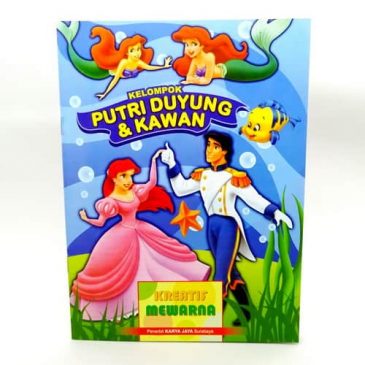 Buku Mewarnai Putri Duyung