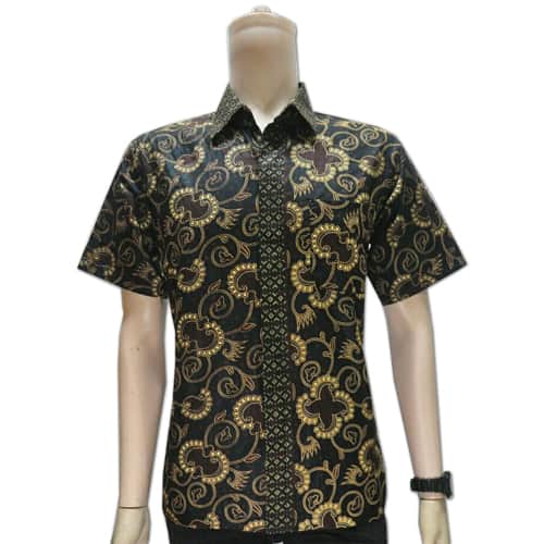  Baju  Batik  Pekalongan  Lengan Pendek Pusaka Dunia