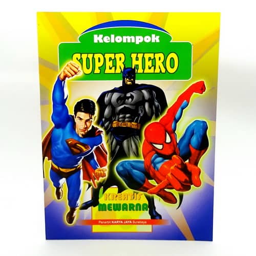 Buku Mewarnai Super Hero Pusaka Dunia