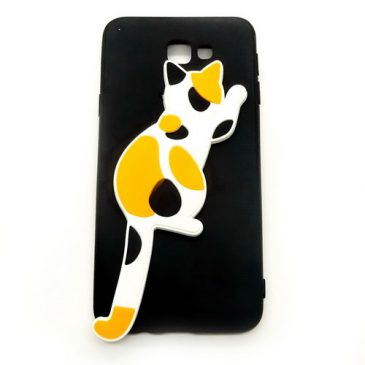 Black Silicone Case Cat Samsung J5 Prime - Pusaka Dunia