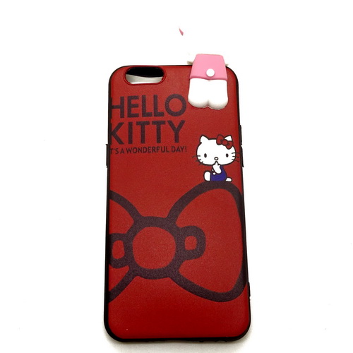 Silicone Case Standing Hello  Kitty  Oppo  A57 Pusaka Dunia