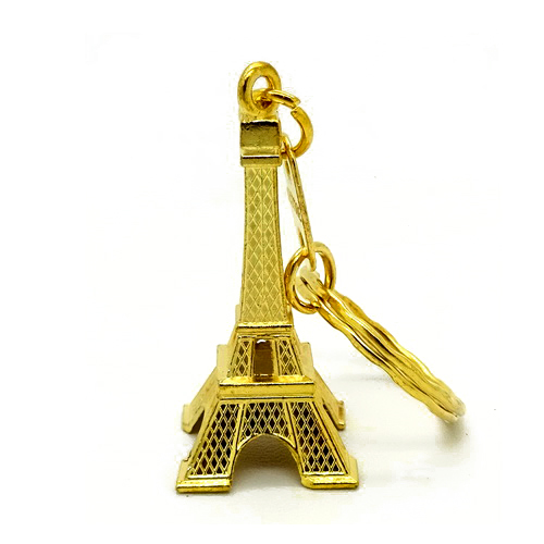 Souvenir Gantungan Kunci Gold Eiffel - Pusaka Dunia