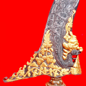 Keris Pusaka Naga Sapto Kinatah Emas Asli