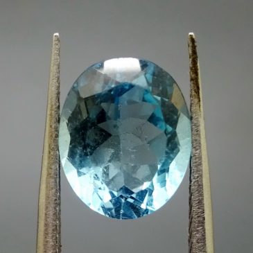 Mustika Blue Topaz Asli Bersertifikat