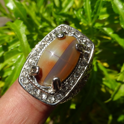  Cincin  Batu  Mustika  Tapak Jalak Asli