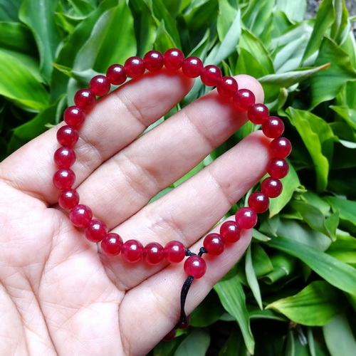  Gelang  Giok Merah  Asli Bersertifkat