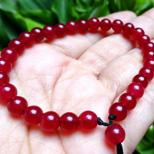  Gelang  Giok Merah  Asli Bersertifkat